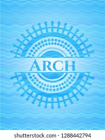 Arch water representation badge.