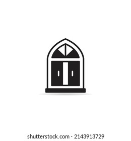 ilustración vectorial de icono de ventana de arco