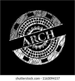 Arch written on a blackboard