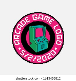 Archade Game Pixel Vector Logo