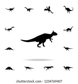 Archaeoceraptops icon. Detailed set of dinosaur icons. Premium graphic design. One of the collection icons for websites, web design, mobile app