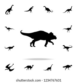 Archaeoceratops icon. Detailed set of dinosaur icons. Premium graphic design. One of the collection icons for websites, web design, mobile app