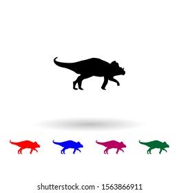 Archaeoceratops multi color icon. Simple glyph, flat vector of dinosaur icons for ui and ux, website or mobile application