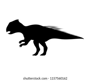 Archaeoceratops silhouette dinosaur prehistoric animal