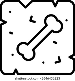 archaeologist icon illustration design with outline, this is not made from any AI generation