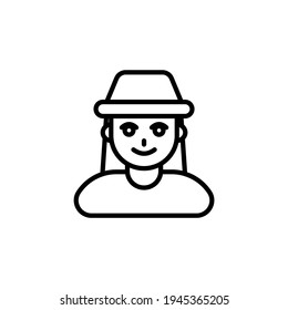 Archaeologist icon in vector. Logotype