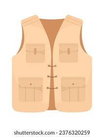 Archaeologist Vest Clothing Vector Illustration