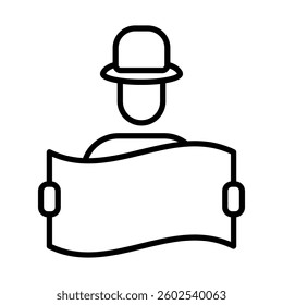 Archaeologistic Vector Line Icon Design