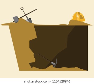 archaeology background vector illustration 