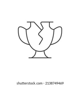 Archaeology icons  symbol vector elements for infographic web