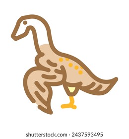 archaeopteryx dinosaur animal color icon vector. archaeopteryx dinosaur animal sign. isolated symbol illustration