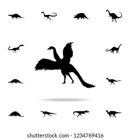 Archaeopteryx icon. Detailed set of dinosaur icons. Premium graphic design. One of the collection icons for websites, web design, mobile app