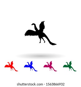 Archaeopteryx multi color icon. Simple glyph, flat vector of dinosaur icons for ui and ux, website or mobile application