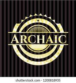 Archaic gold badge
