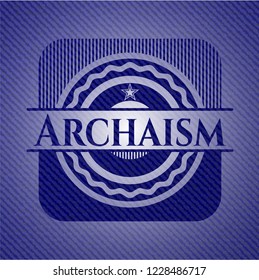 Archaism denim background