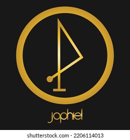 Archangel Jophiel Seal, angelic rune,  sigil, Angel of Beauty.  