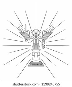 Archangel Michael. Outline only