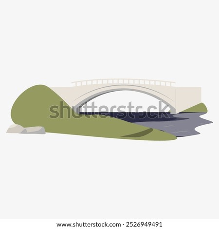 Similar – Image, Stock Photo Scenic arch bridge at the Fjord of Fury, Amalfi Coast
