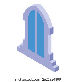 Arched double window bathes interior in gentle light, enhancing architectural elegance