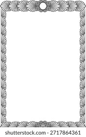 Arched frame cover in oriental Arabic style. Stained glass vignette or print. Silhouette