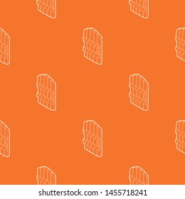 Arched wooden door pattern vector orange for any web design best
