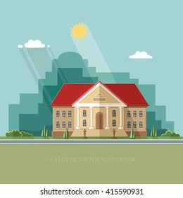 Archeological museum of antiquity and natural science exposition ancient civilizations. Flat style vector illustration.