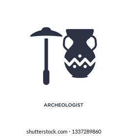 archeologist icon. Simple element illustration from history concept. archeologist editable symbol design on white background. Can be use for web and mobile.