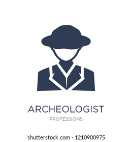 Archeologist icon. Trendy flat vector Archeologist icon on white background from Professions collection, vector illustration can be use for web and mobile, eps10
