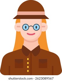Archeologist Line vector Icon Design