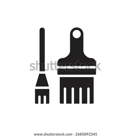 Archeology Brush Filled Icon Vector Illustration