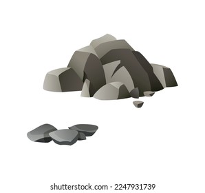 Archeology composition with isolated image on blank background vector illustration