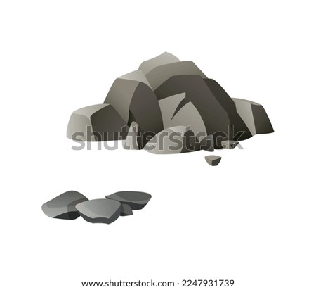 Archeology composition with isolated image on blank background vector illustration