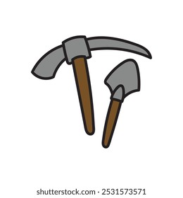 Archeology Doodle Illustration - Utensils