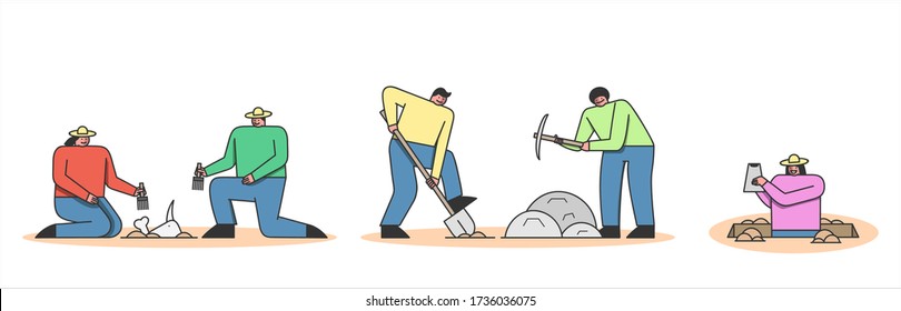 Excavacion Arqueologica Vectores Imagenes Y Arte Vectorial De Stock Shutterstock