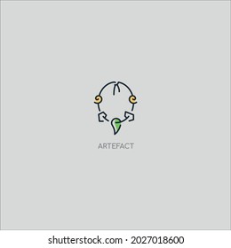 Archeology excavation logo or vector design