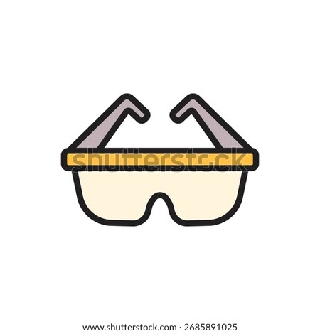 Archeology Eye Protection Icon Vector Illustration