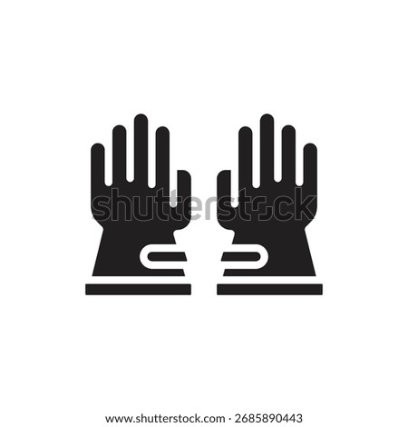 Archeology Gloves Filled Icon Vector Illustration