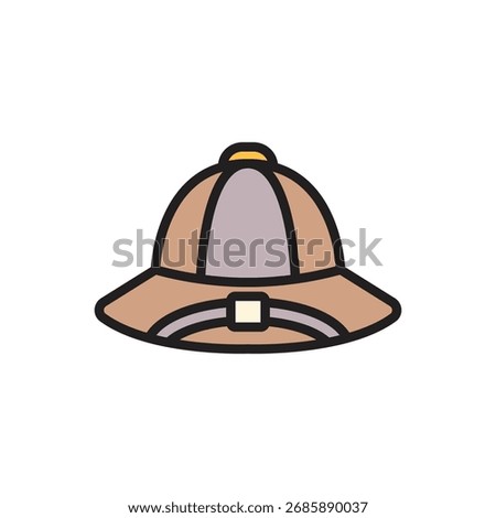 Archeology Hat Icon Vector Illustration