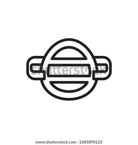 Archeology Mask Outline Icon Vector Illustration