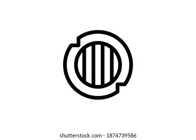 Archeology Outline Icon - Coin Chip