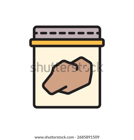 Archeology Sample Bag Icon Vector Illustration