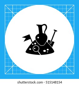 Archeology simple icon