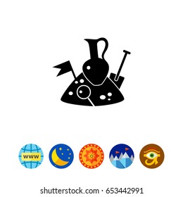 Archeology simple icon
