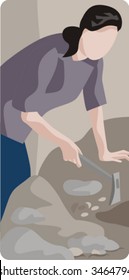 Archeology vector illustration series. Check my portfolio for much more of this series as well as thousands of other great vector items.