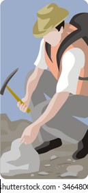 Archeology vector illustration series. Check my portfolio for much more of this series as well as thousands of other great vector items.