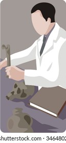 Archeology vector illustration series. Check my portfolio for much more of this series as well as thousands of other great vector items.