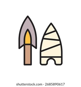 Ilustração do vetor do ícone da arma de arqueologia
