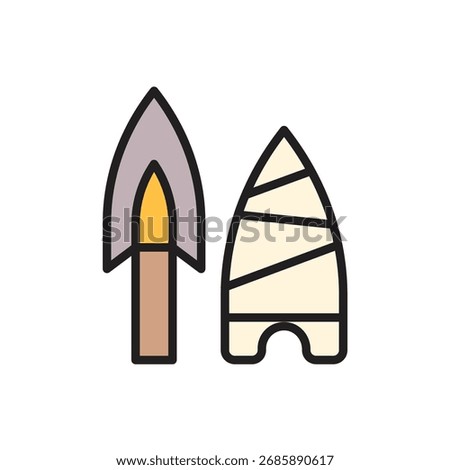 Archeology Weapon Icon Vector Illustration