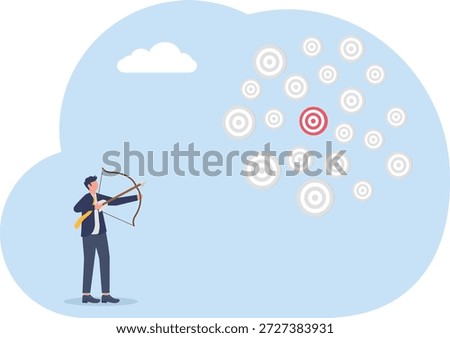 Archer Aiming at Moving Cloud of Targets