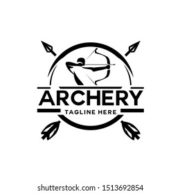 Archer Archery Logo Template Vector 